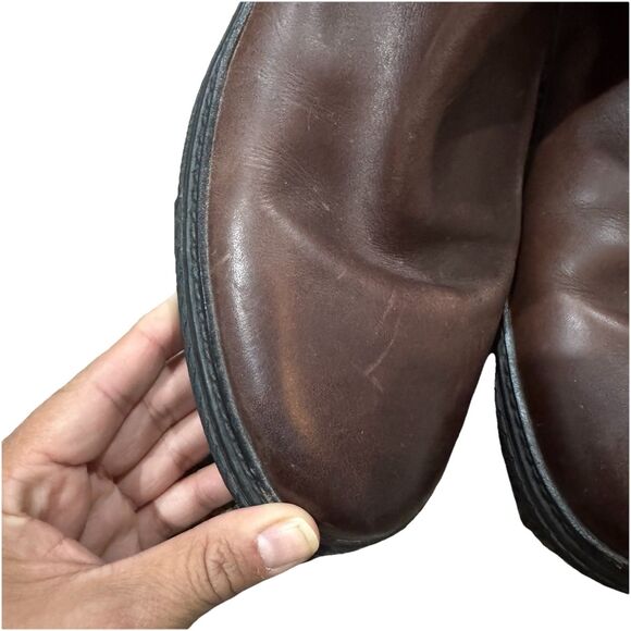 Frye Chelsea Boots Mens 11.5 Brown Leather Pull On Ankle Boots main image 9